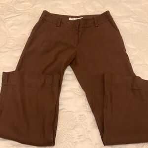 Trina Turk brown linen pants